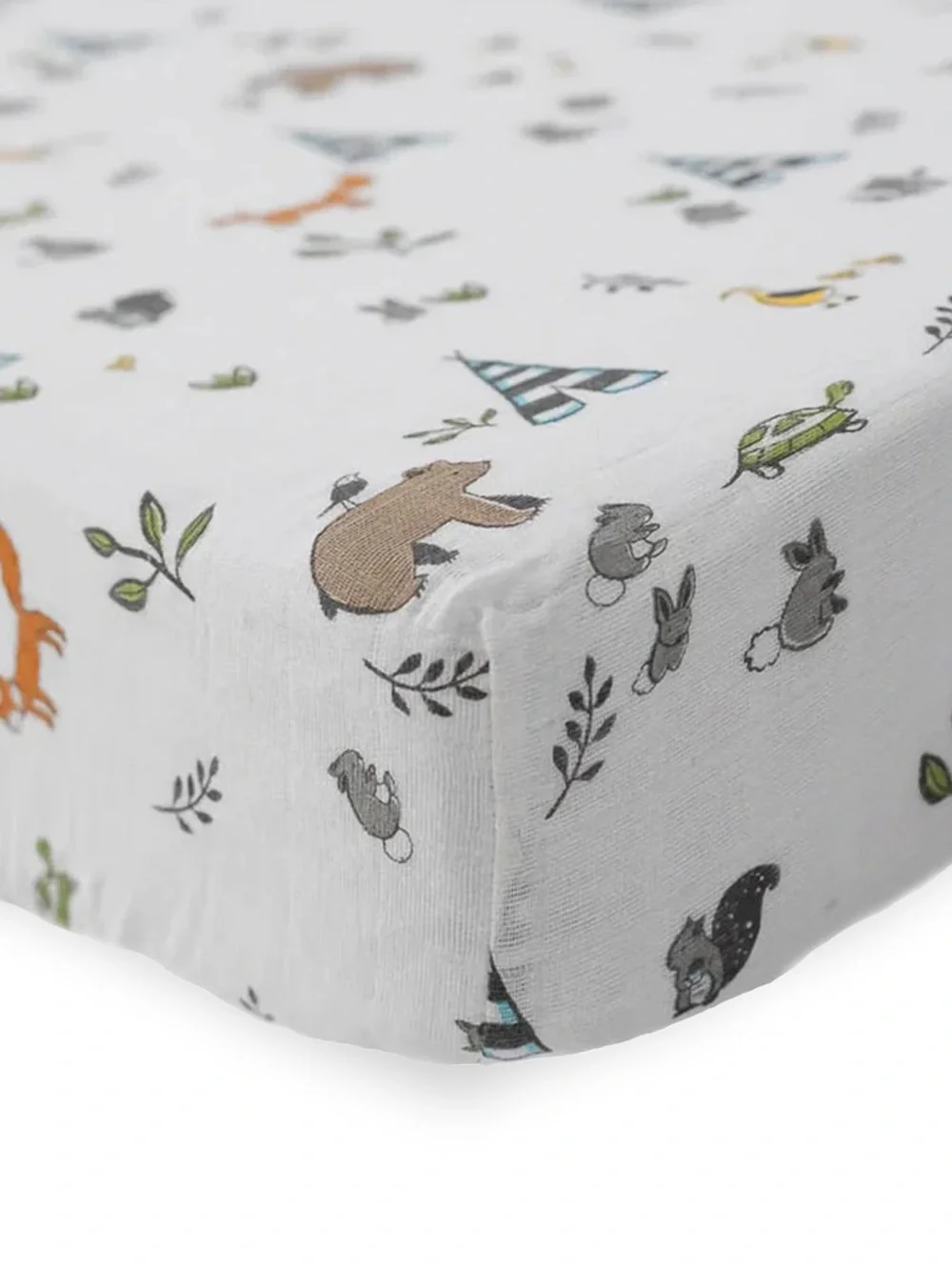 Little Unicorn - Cotton Muslin Crib Sheet - Forest Friends